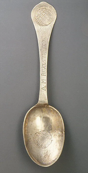 Wavy-end spoon — Georg Friedrich Scholtze
