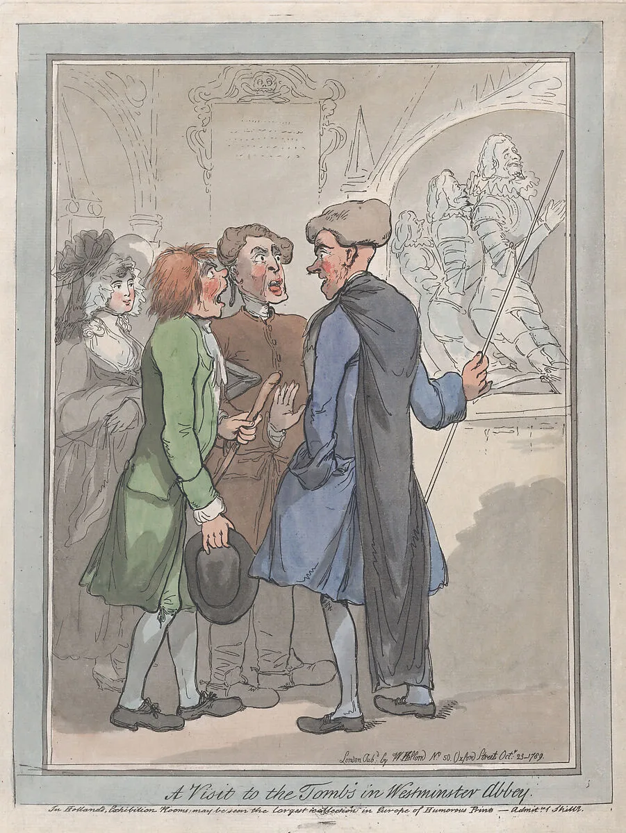 A Visit to the Tombs — Frederick George Byron|William Holland|Thomas Rowlandson