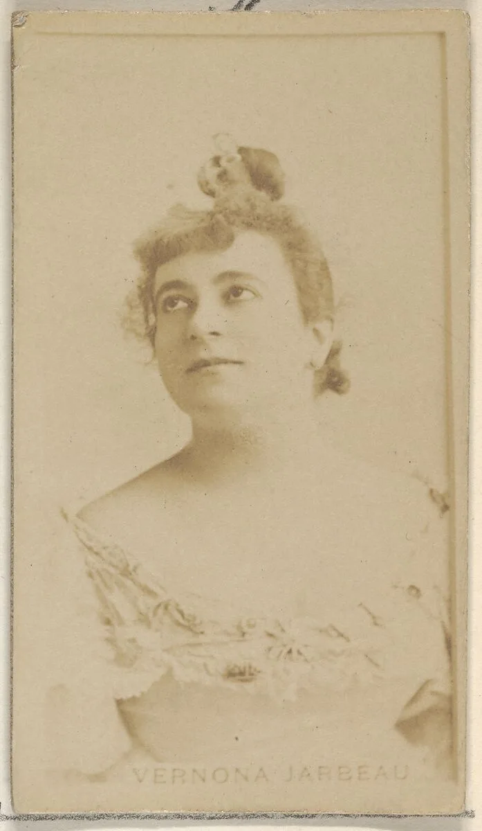 Verona Jarbeau, from the Actors and Actresses series (N45, Type 8) for Virginia Brights Cigarettes — Allen & Ginter