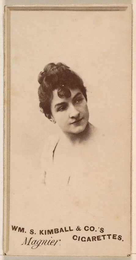 Miss Magnier, from the Actresses series (N203) issued by Wm. S. Kimball & Co. — William S. Kimball & Company