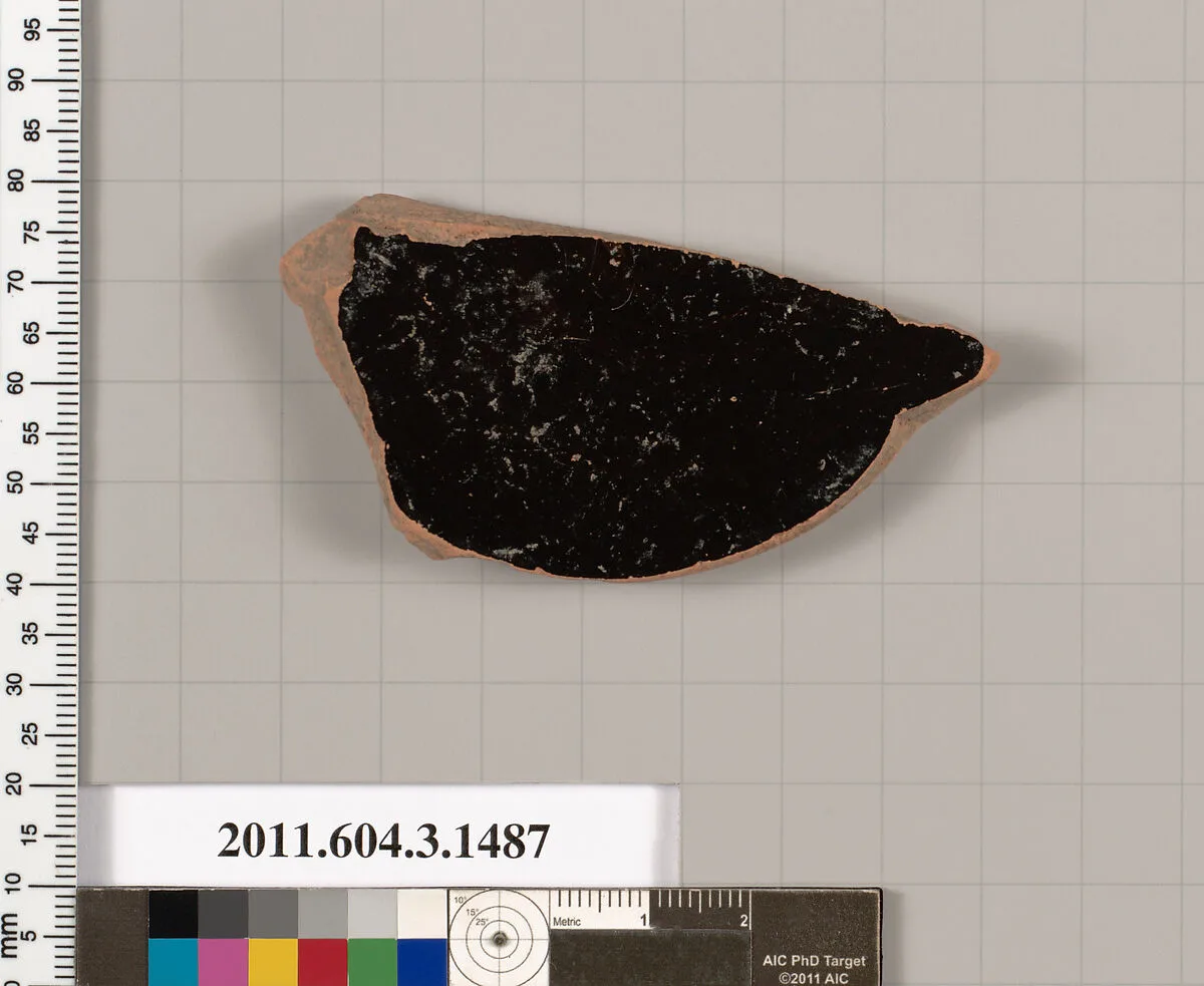 Terracotta fragment of a skyphos (deep drinking cup) — Unknown