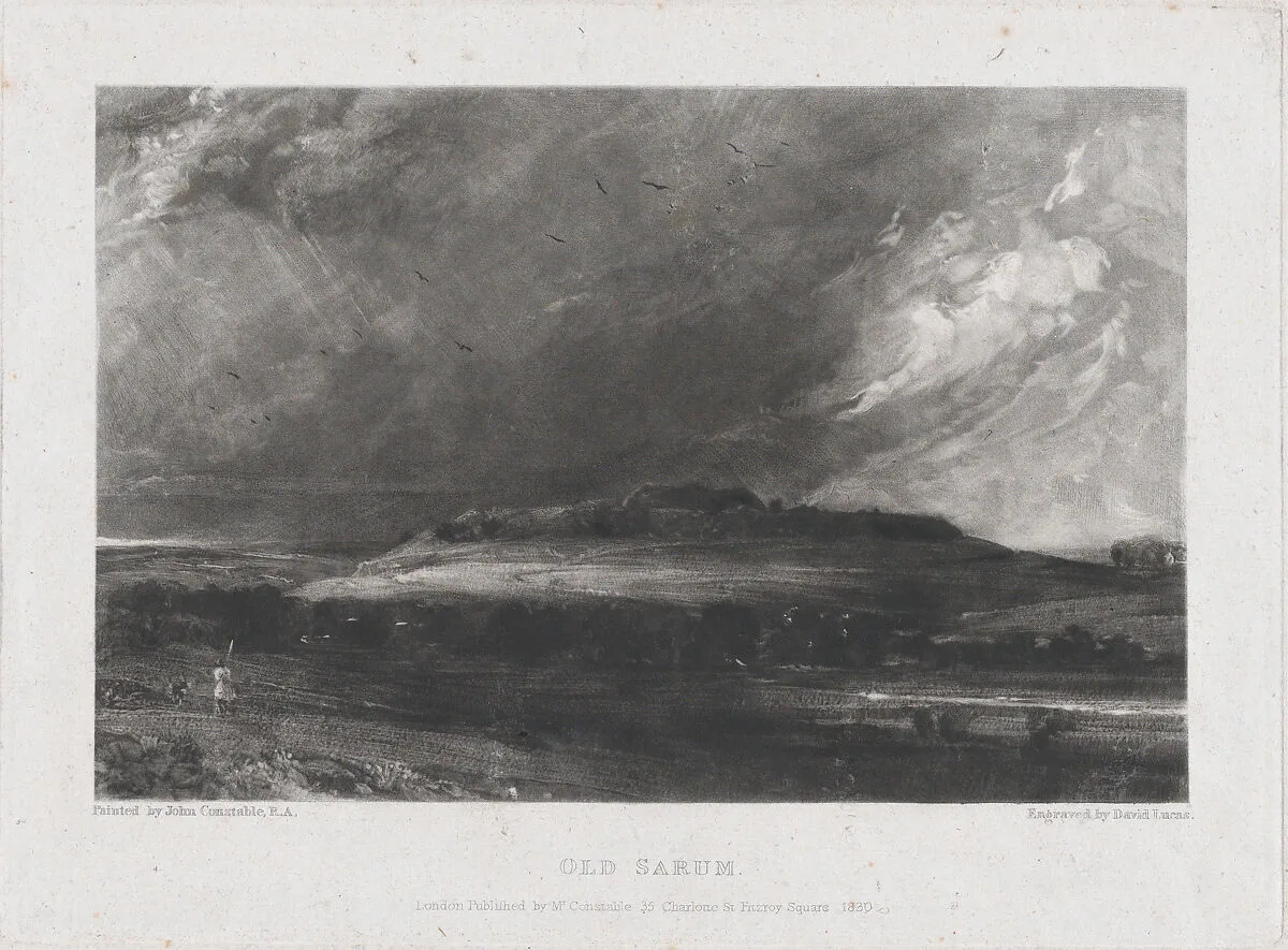 Old Sarum — David Lucas|John Constable