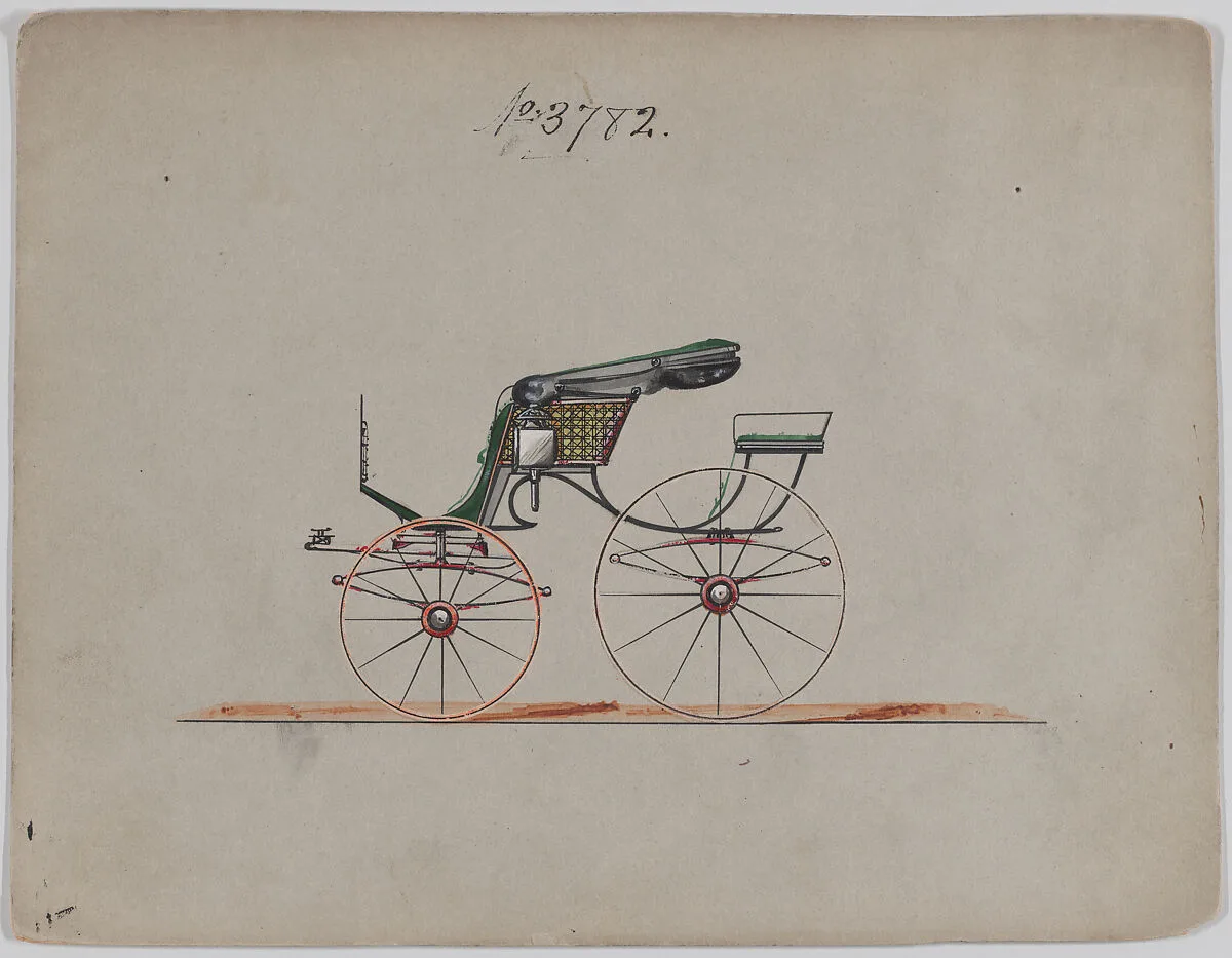 Design for Pony Phaeton, no. 3782 — Brewster & Co.