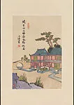 近代 豐子愷 界畫樓臺 軸|Ruled-painting — Feng Zikai
