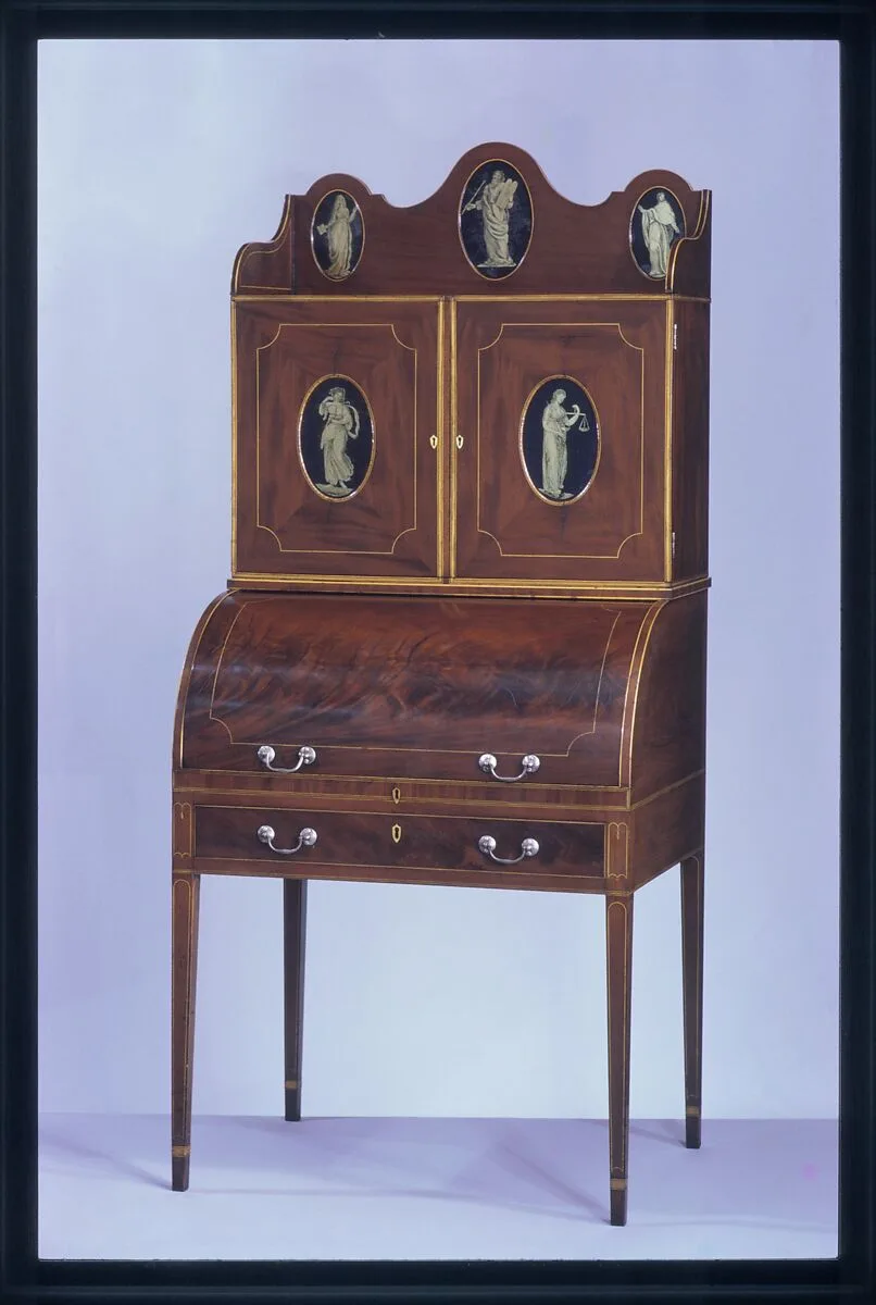 Desk and bookcase — Unknown