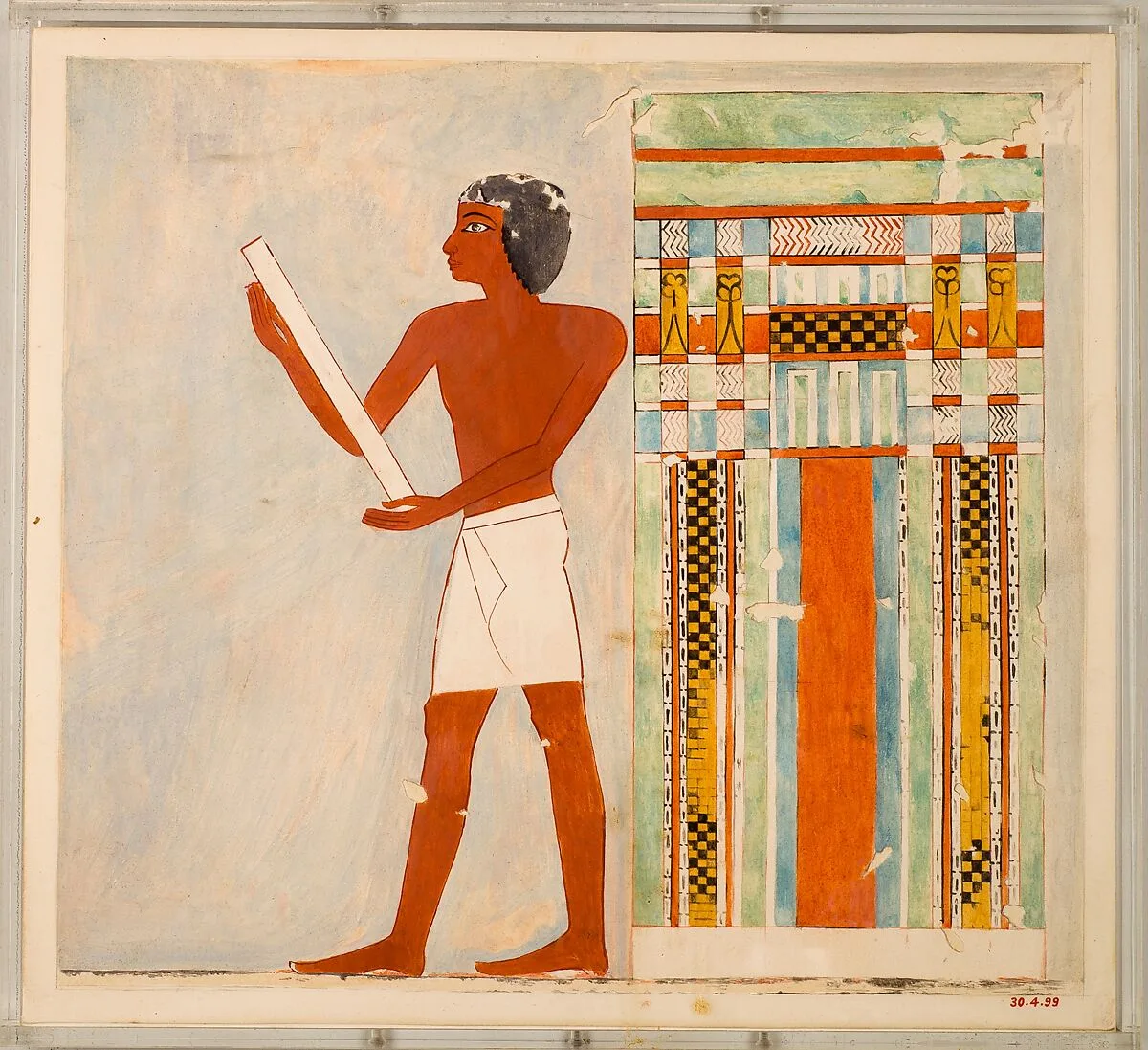 Man Before a False Door, Tomb of Nebamun — Charles K. Wilkinson