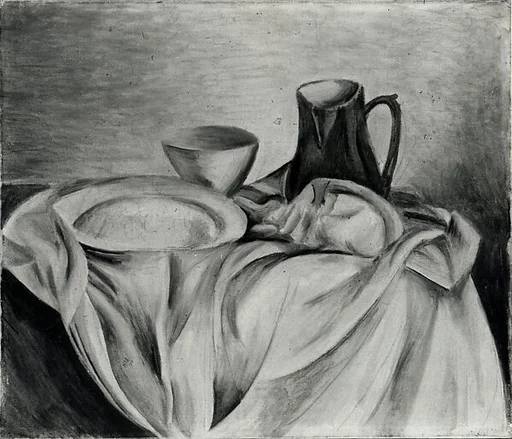 Pitcher and Dishes