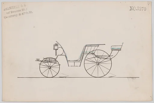 Design for Pony Phaeton, no. 3270