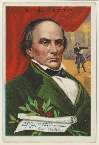 Daniel Webster, from the "Heroes of History" series (T68), issued with Miners Extra Smoking Tobacco, Natural Leaf Scrap, and Royal Bengals Little Cigars — Daniel Webster|Royal Bengals Little Cigars