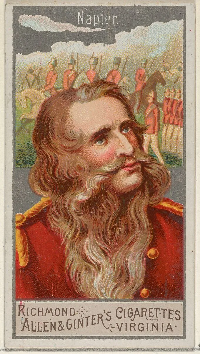 Napier, from the Great Generals series (N15) for Allen & Ginter Cigarettes Brands — George S. Harris & Sons|Allen & Ginter