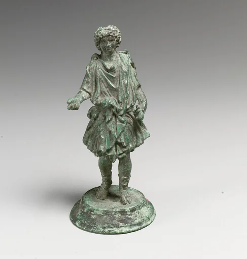 Bronze statuette of a Lar