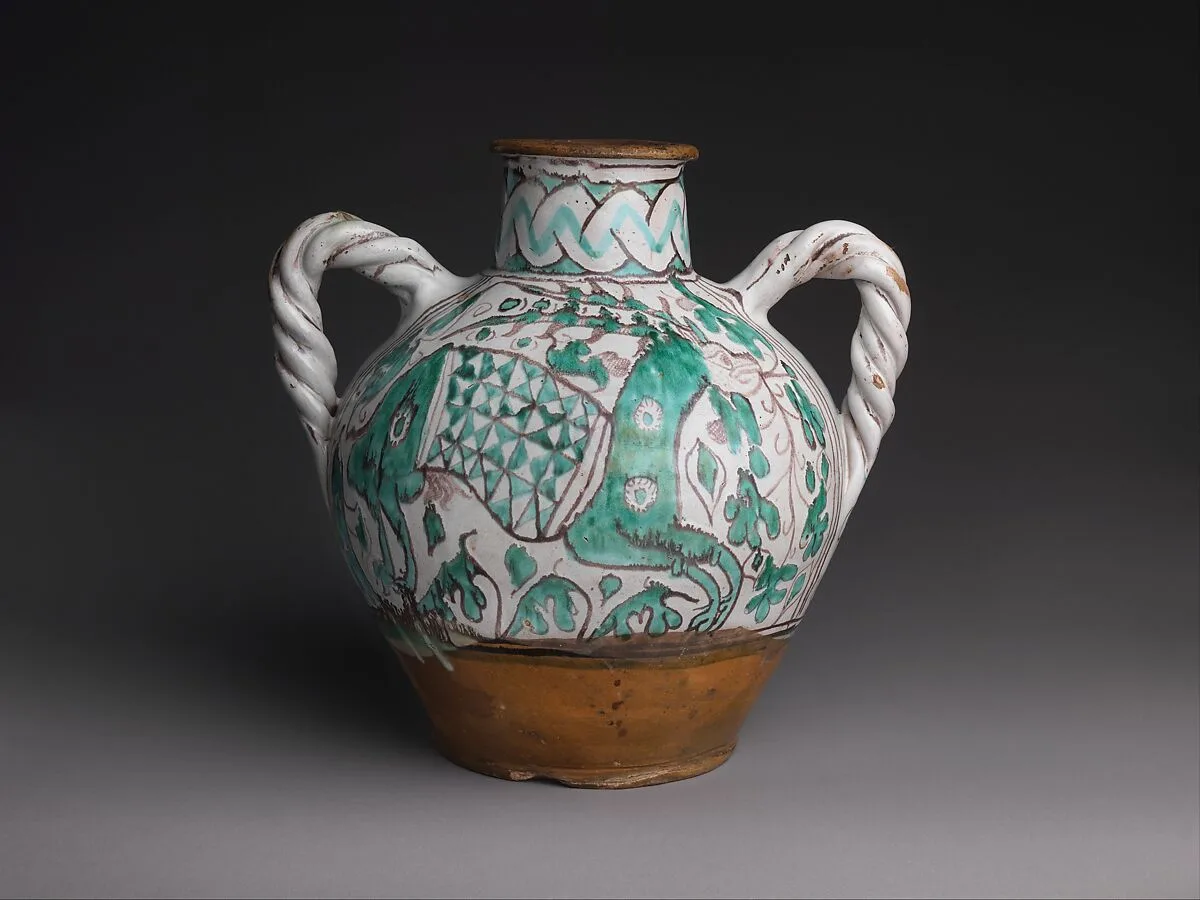Two-Handled Jar with Stag — Unknown