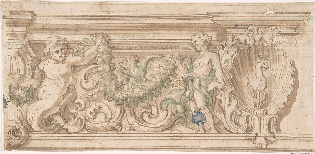 Ceiling Decoration — Anonymous, Italian, 17th century