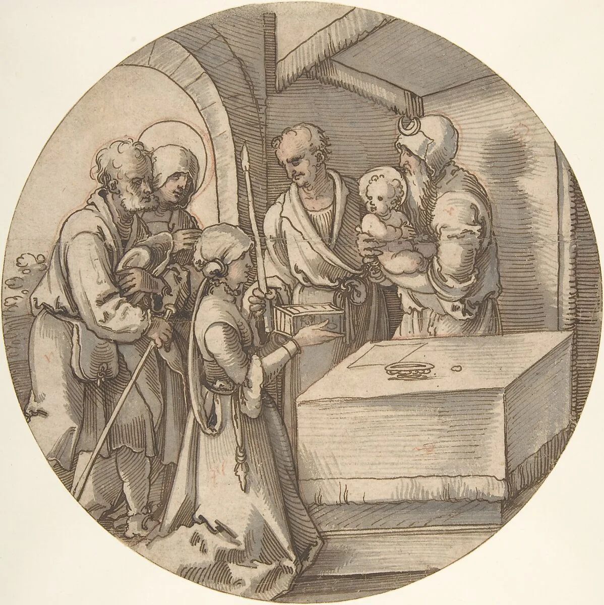 The Presentation of the Infant Jesus in the Temple — Sebald Beham