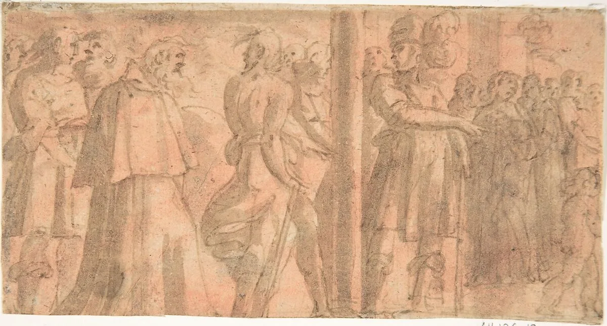 Study of a Scene of Martyrdom — Anonymous, Italian, 16th century