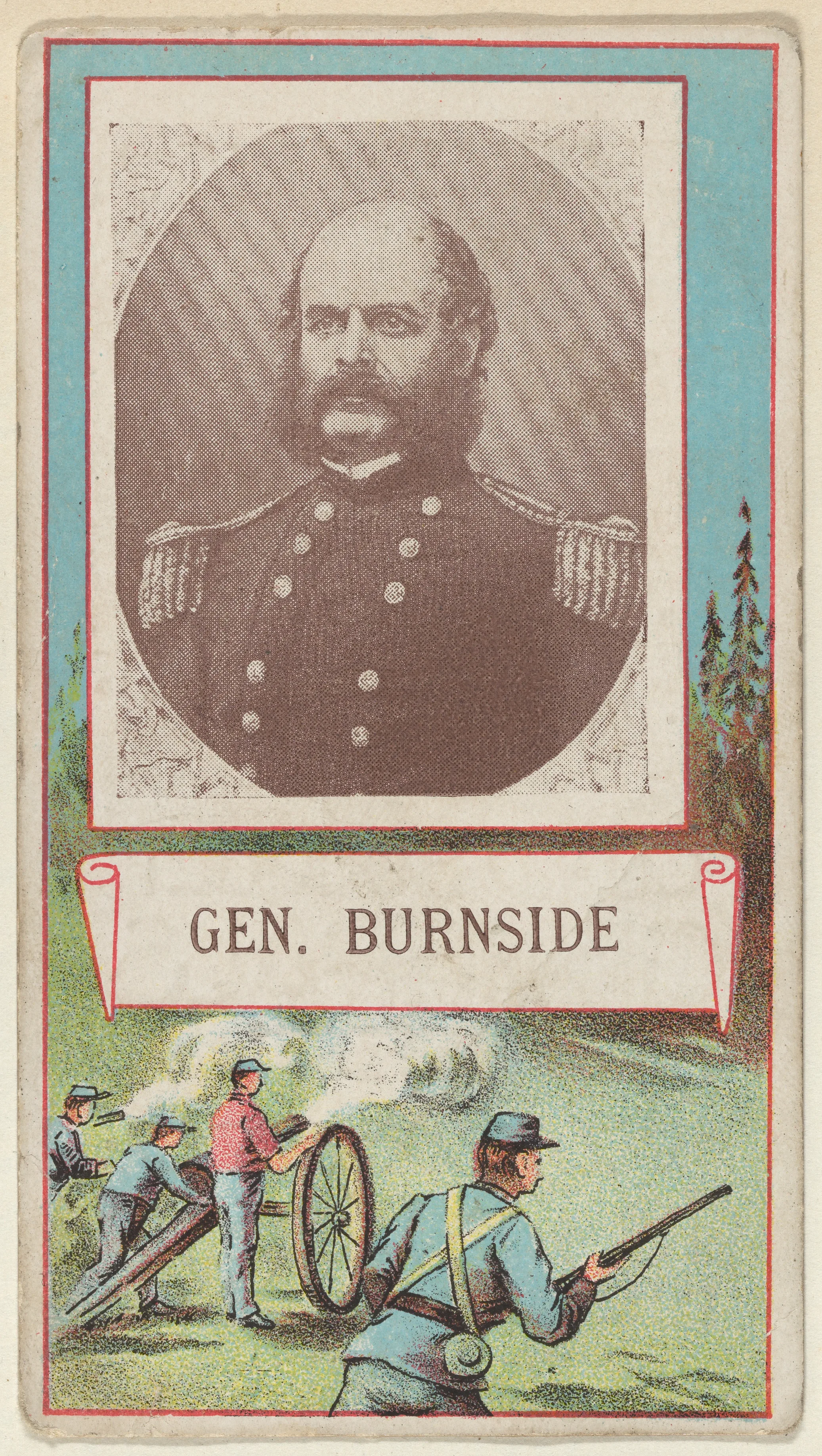 General Burnside, from the "Generals" series (T64), issued by D.H. McAlpin & Co. Tobacco Company — D.H. McAlpin & Co. Tobacco Company