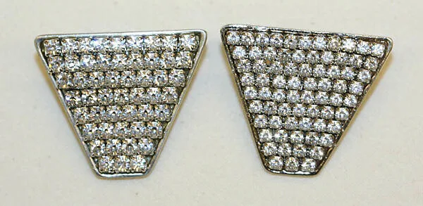 Clip earrings — Tess Sholom|James Galanos