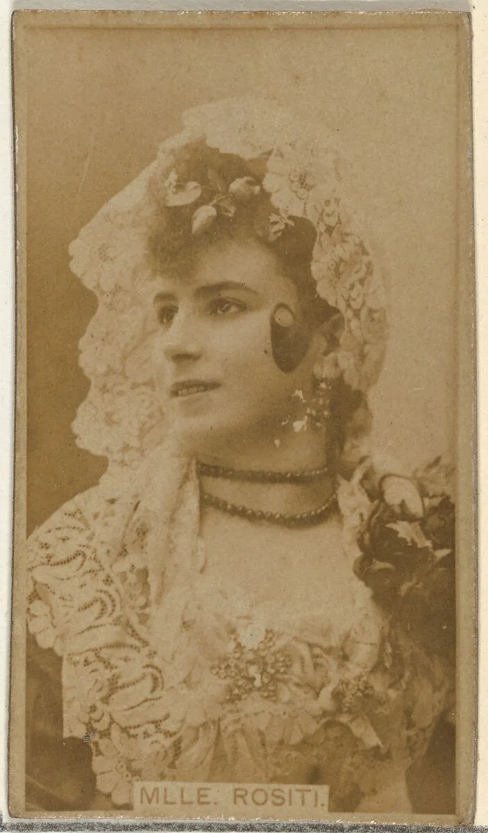 Mlle. Rositi, from the Actors and Actresses series (N145-8) issued by Duke Sons & Co. to promote Duke Cigarettes — W. Duke, Sons & Co.|American Tobacco Company