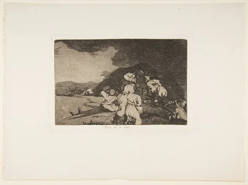 Plate 6 from "The Disasters of War" (Los Desastres de la Guerra): 'It serves you right' (Bien te se está)