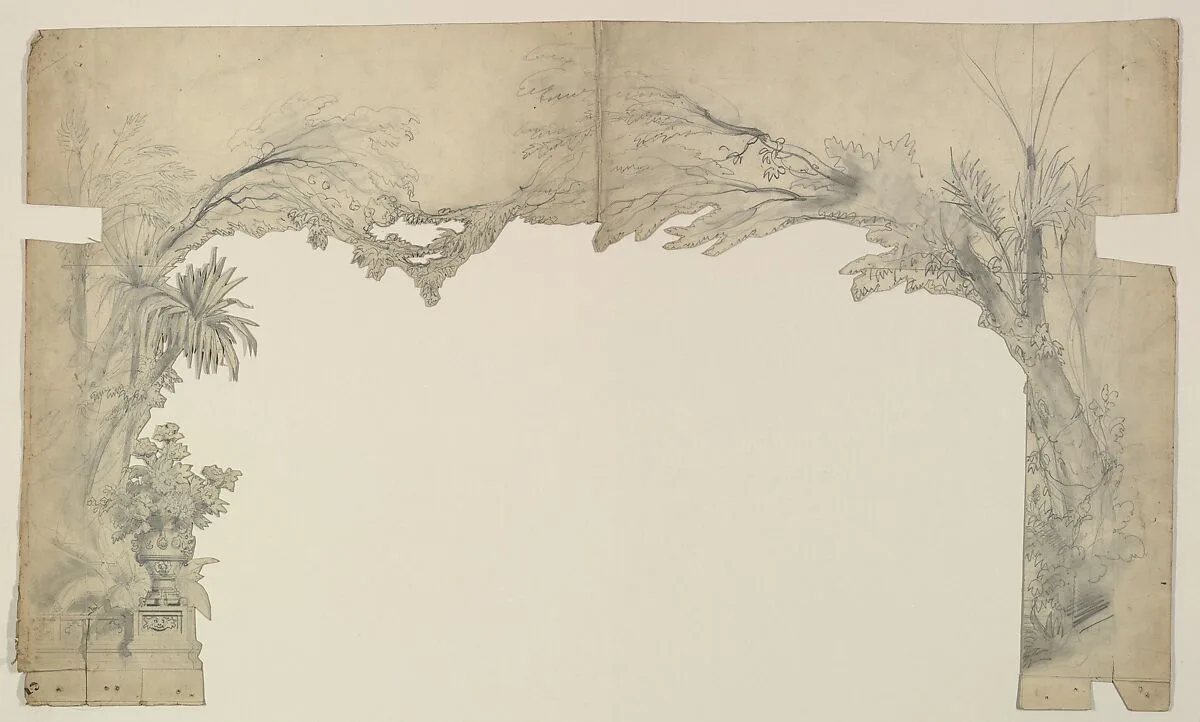 Design for a Stage Set — Eugène Cicéri