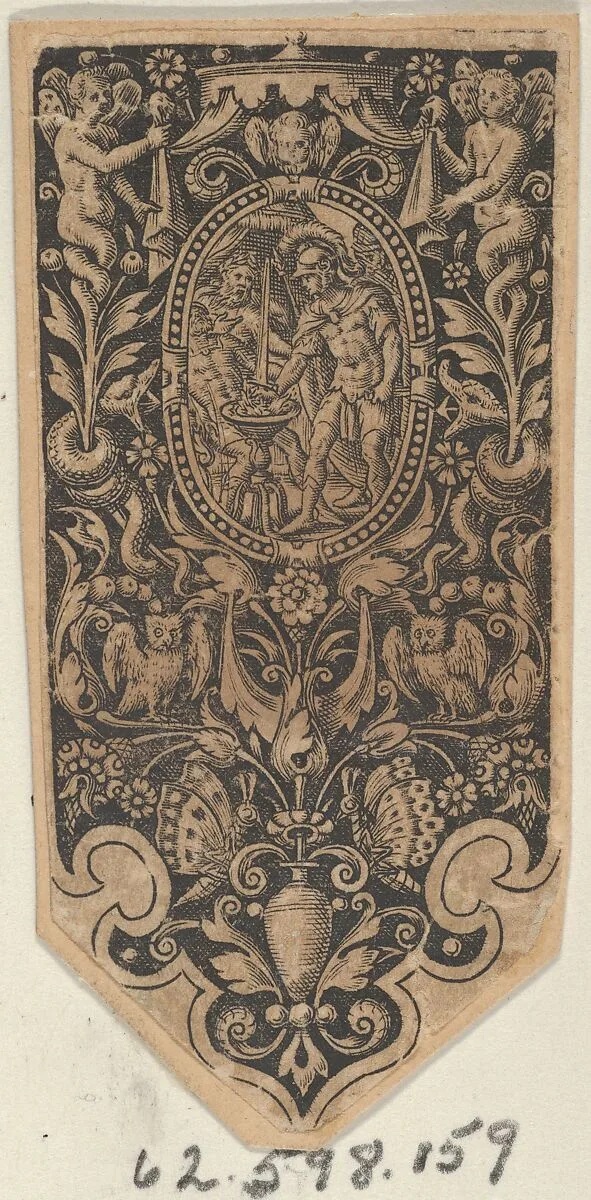 Design for a Sword or Dagger Handle — Theodor de Bry