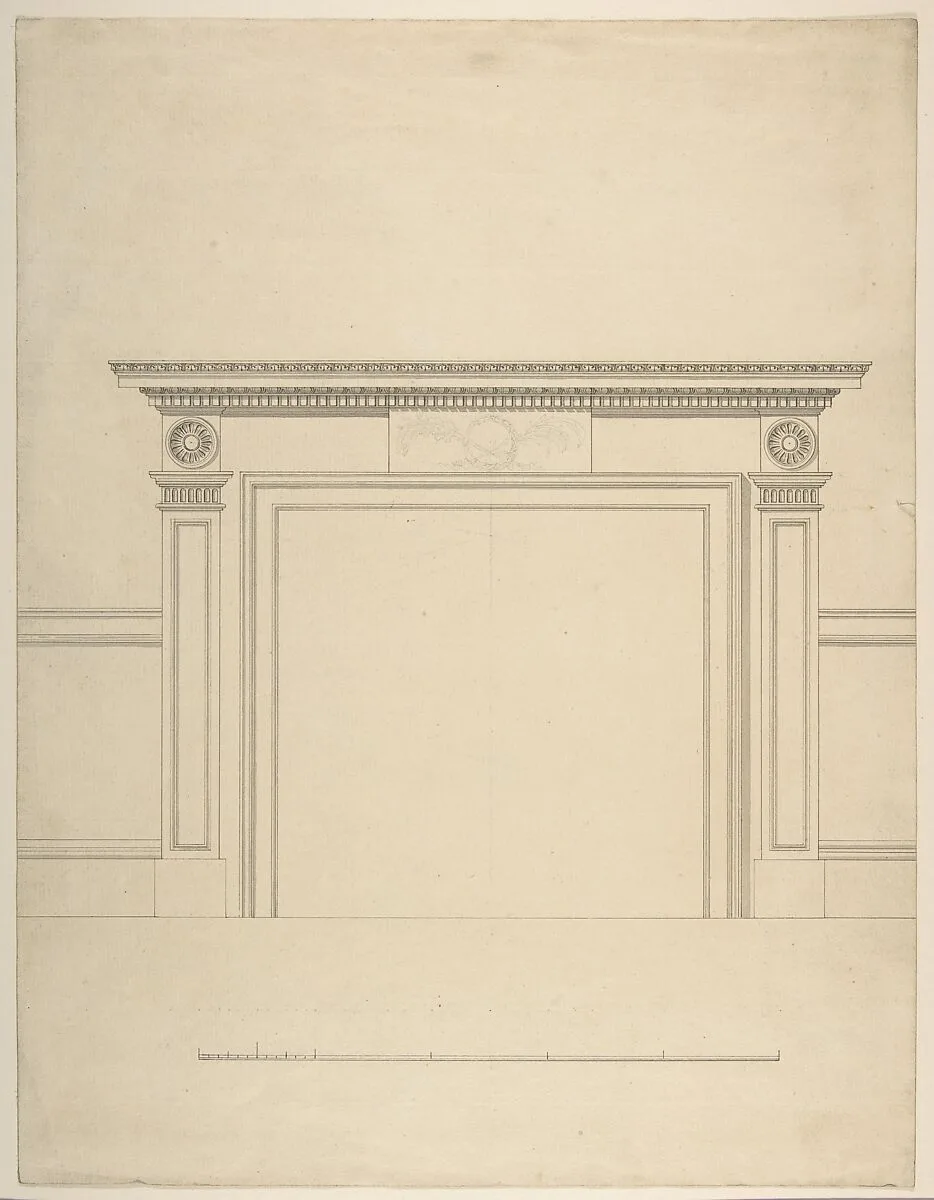 Design for a Chimneypiece — Sir William Chambers