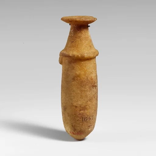 Alabaster alabastron (perfume vase)