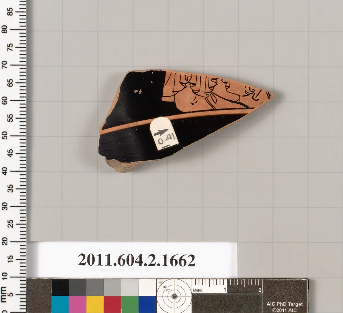 Terracotta fragment of a skyphos (deep drinking cup) — Unknown