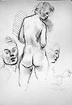 Sketchbook: various female figures — Moses Soyer