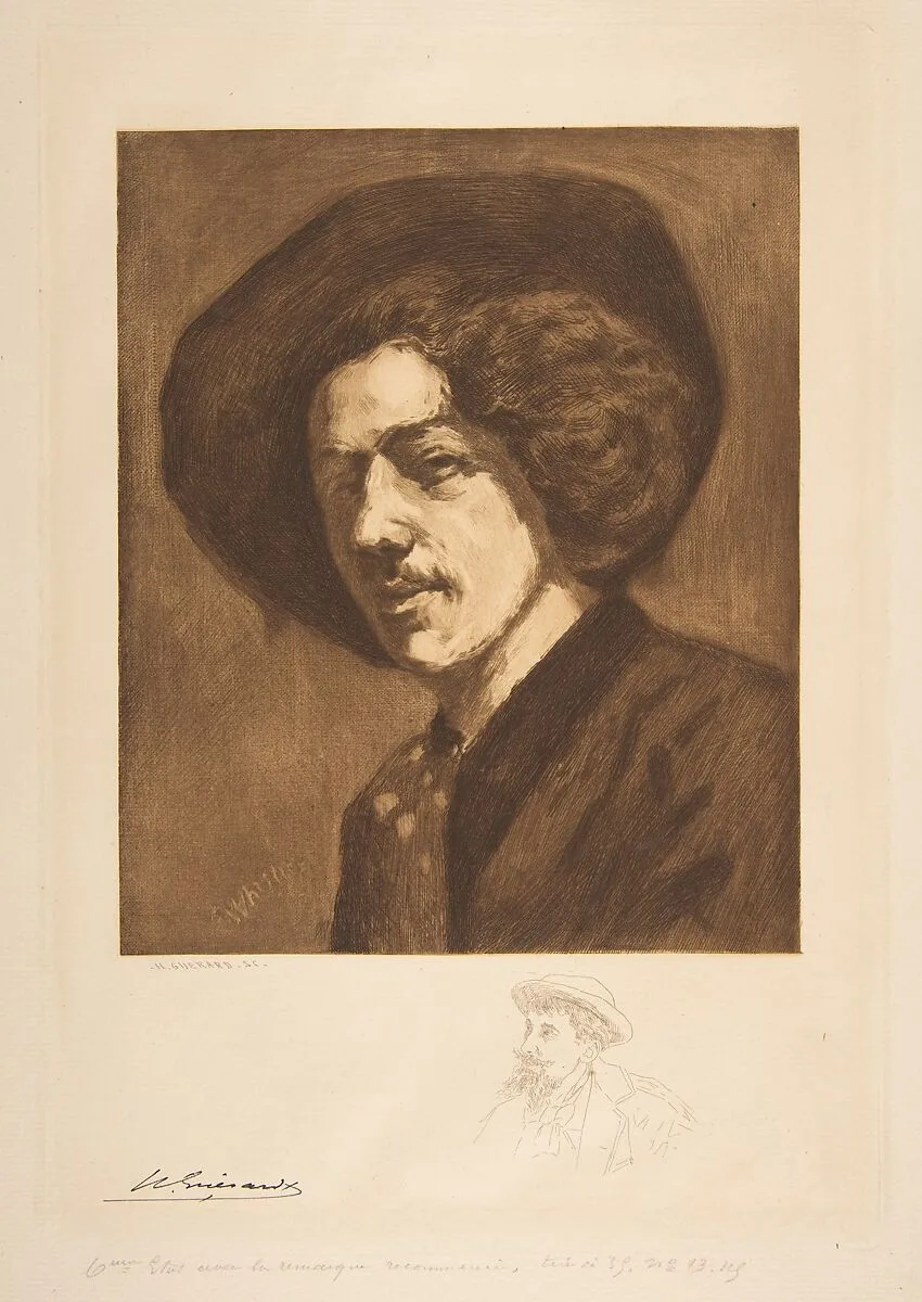 Whistler's "Portrait of Himself" — Henri-Charles Guérard|James McNeill Whistler