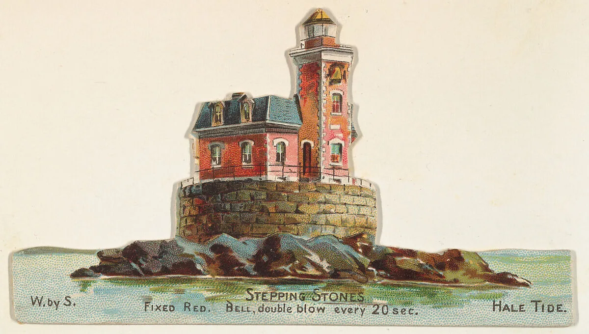 Stepping Stones, from the Lighthouses series (N119) issued by Duke Sons & Co. to promote Honest Long Cut Tobacco — The Giles Company|W. Duke, Sons & Co.