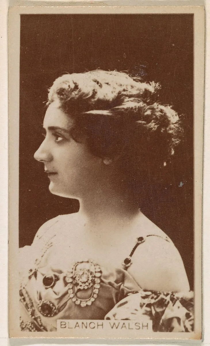 Blanch Walsh, from the Actresses series (N245) issued by Kinney Brothers to promote Sweet Caporal Cigarettes — Kinney Brothers Tobacco Company
