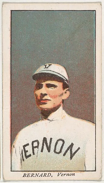 Bernard, Vernon, from the "Obak Baseball Players" set (T212), issued by the American Tobacco Company to promote Obak Mouthpiece Cigarettes — American Tobacco Company