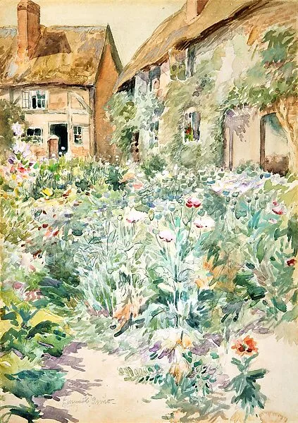 Cottage Garden, Warwick, England — Edmund Henry Garrett