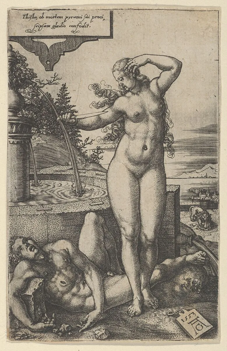 Pyramus and Thisbe — Heinrich Aldegrever