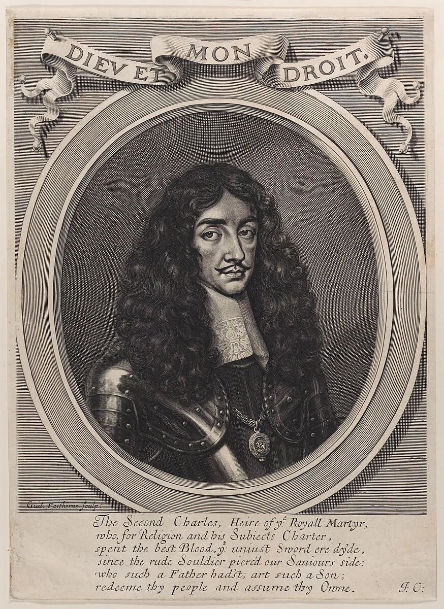 King Charles II — Charles II, King of England, Ireland, Scotland and Wales|William Faithorne the Elder