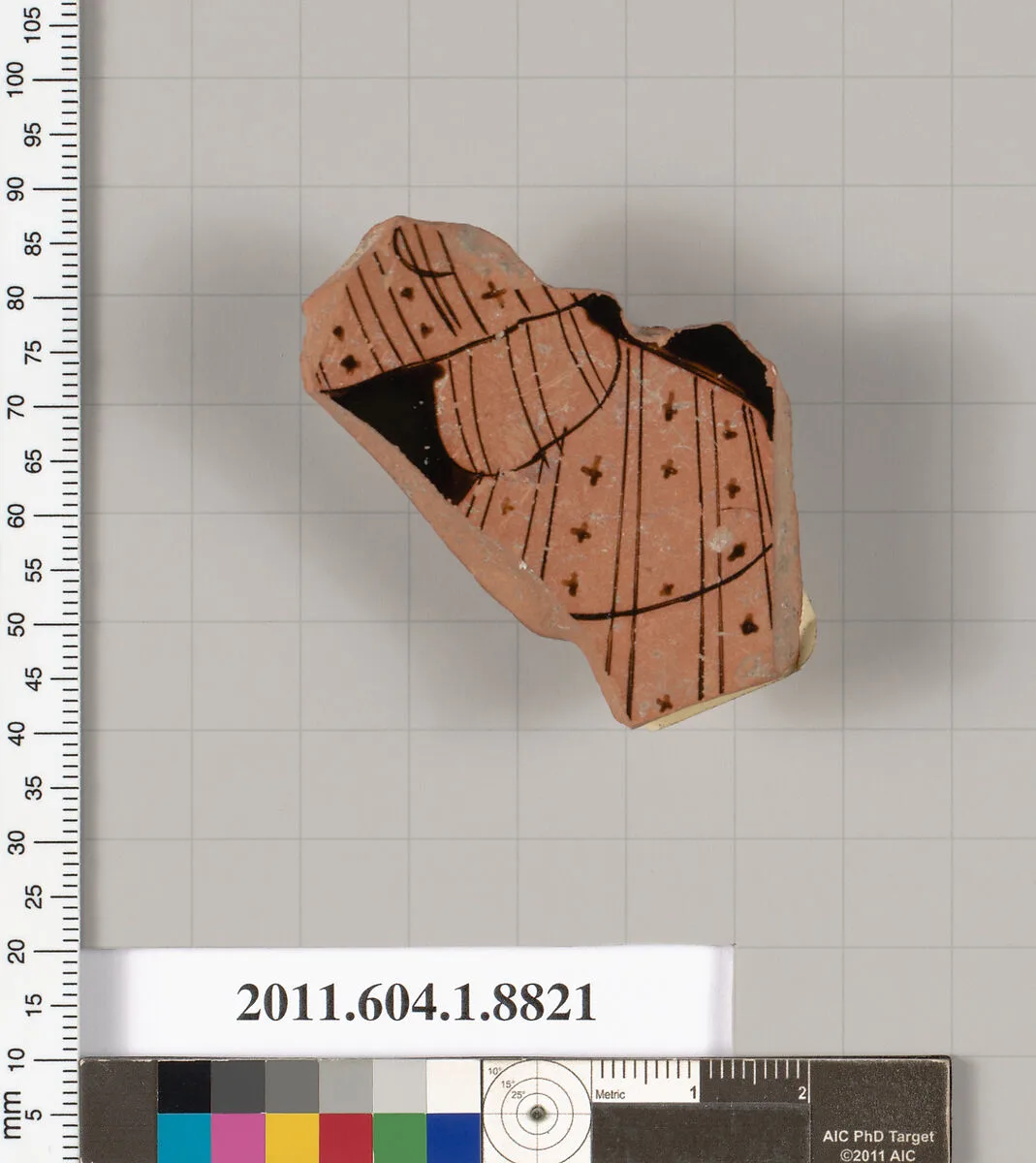Terracotta fragment of a kylix (drinking cup) — Unknown