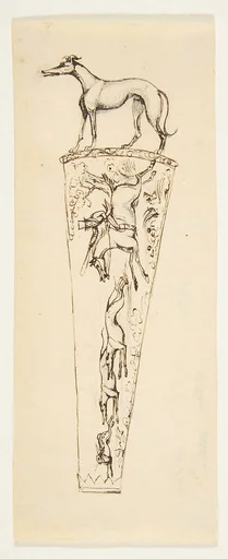 Design for a Vessel with Hunting Scenes