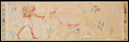 Man Confronting a Hyena, Tomb of Amenemhab