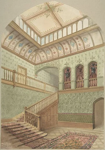 Interior showing Staircase and Skylight
