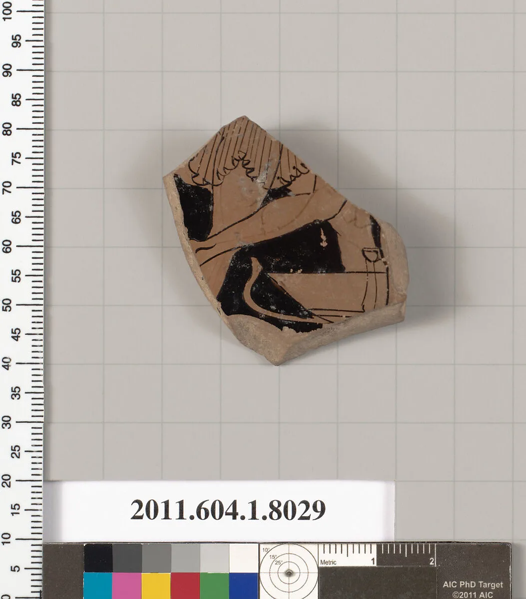 Terracotta fragment of a kylix (drinking cup) — Unknown