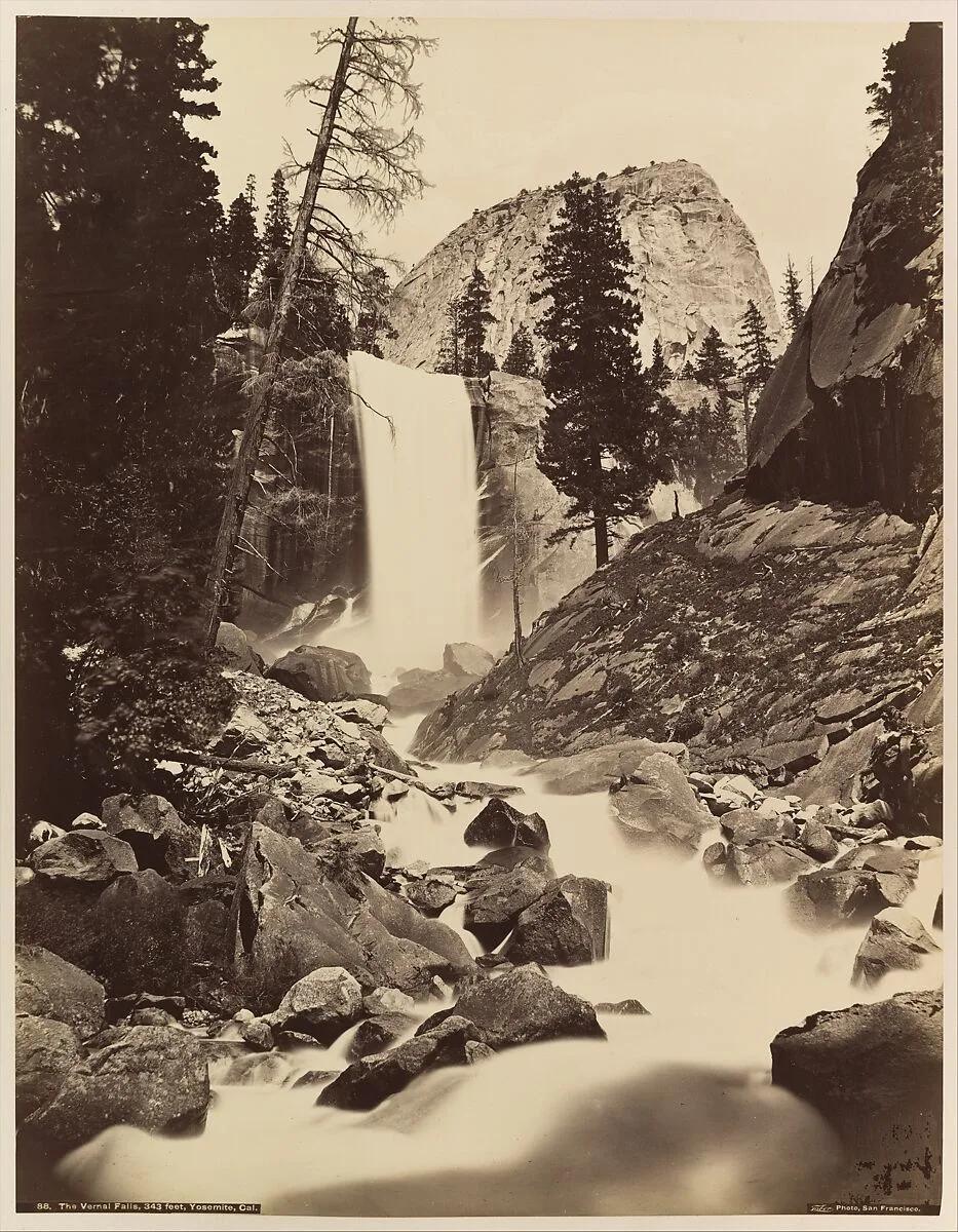 Vernal Fall, Yosemite — Carleton E. Watkins