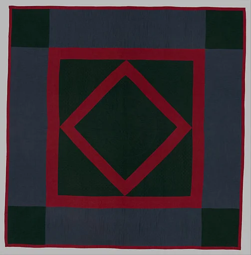 Quilt, Diamond in the Square pattern