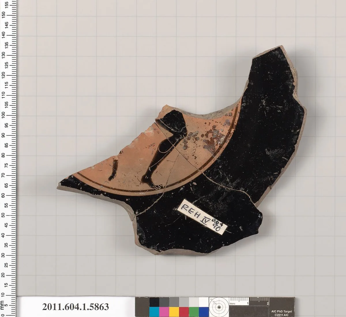 Terracotta fragment of a kylix (drinking cup) — Unknown