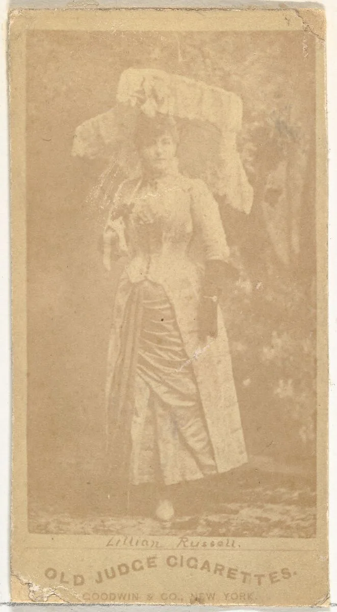 Lillian Russell, from the Actors and Actresses series (N171) for Old Judge Cigarettes — Goodwin & Company