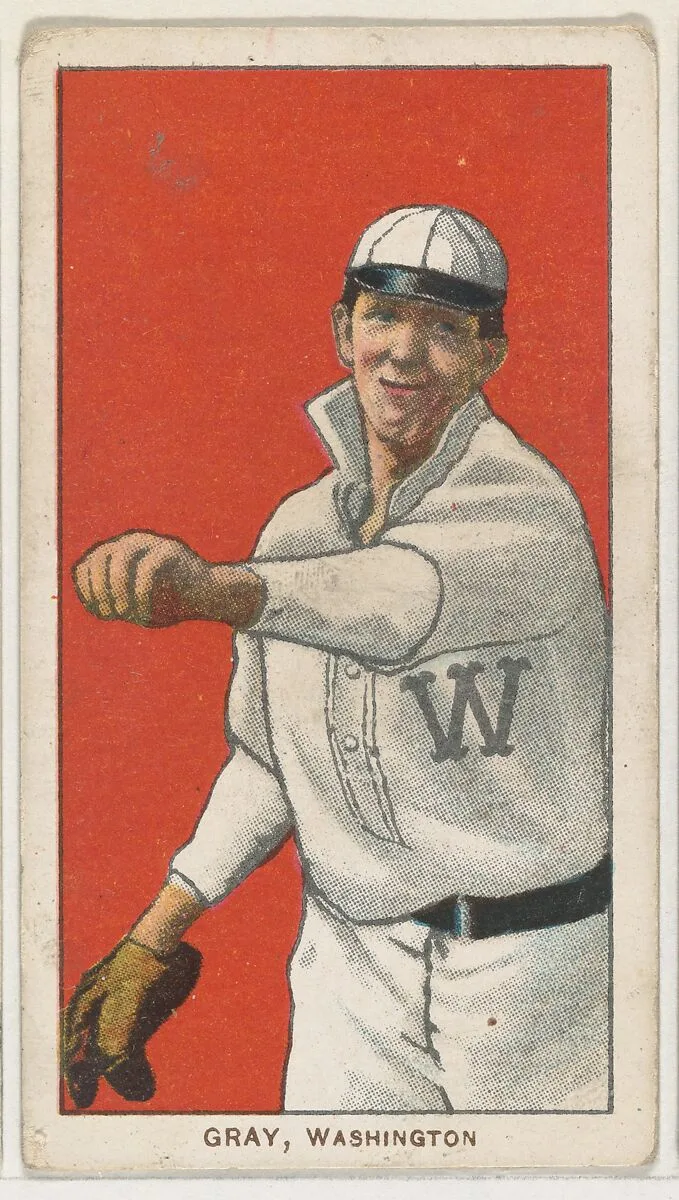 Gray, Washington, American League, from the White Border series (T206) for the American Tobacco Company — American Tobacco Company