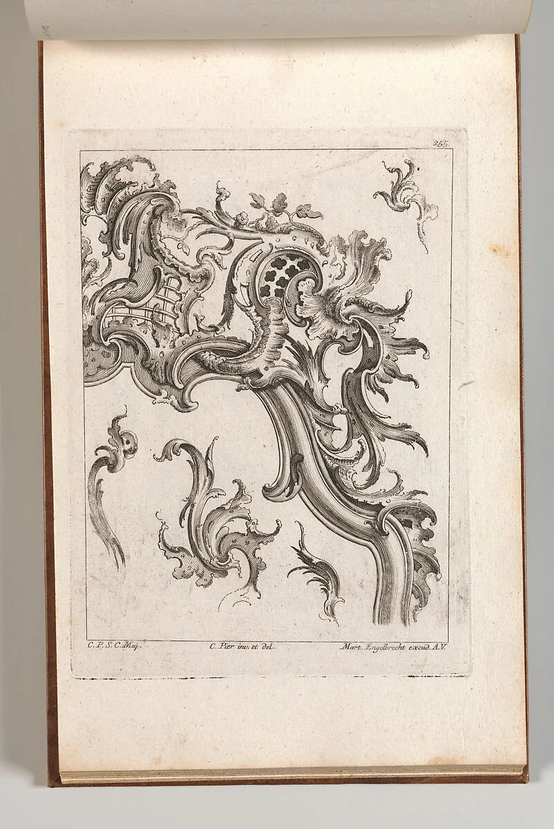 Various Designs for Rocaille Ornaments, Plate 2 from an Untitled Series of Rocaille Ornaments for Frames — Jacob Gottlieb Thelot|Martin Engelbrecht|Carl Pier