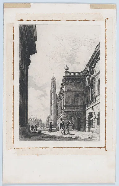 The Senate House, Cambridge, from "The Portfolio" — Alfred-Louis Brunet-Debaines