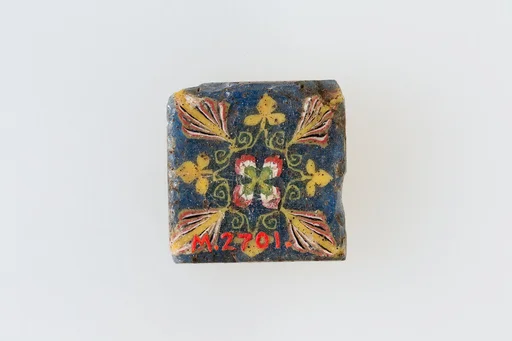 Inlay, square, palmette