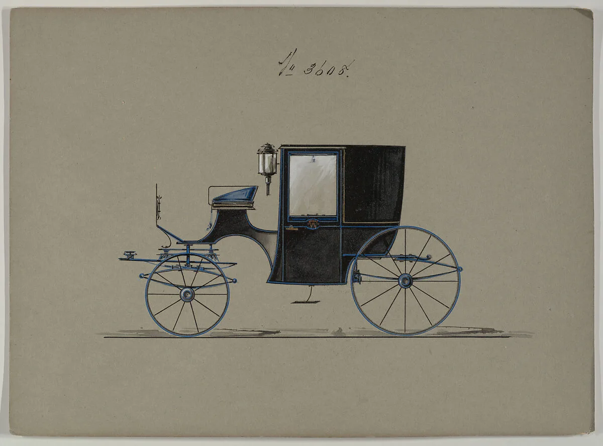 Design for Brougham, no. 3608 — Brewster & Co.